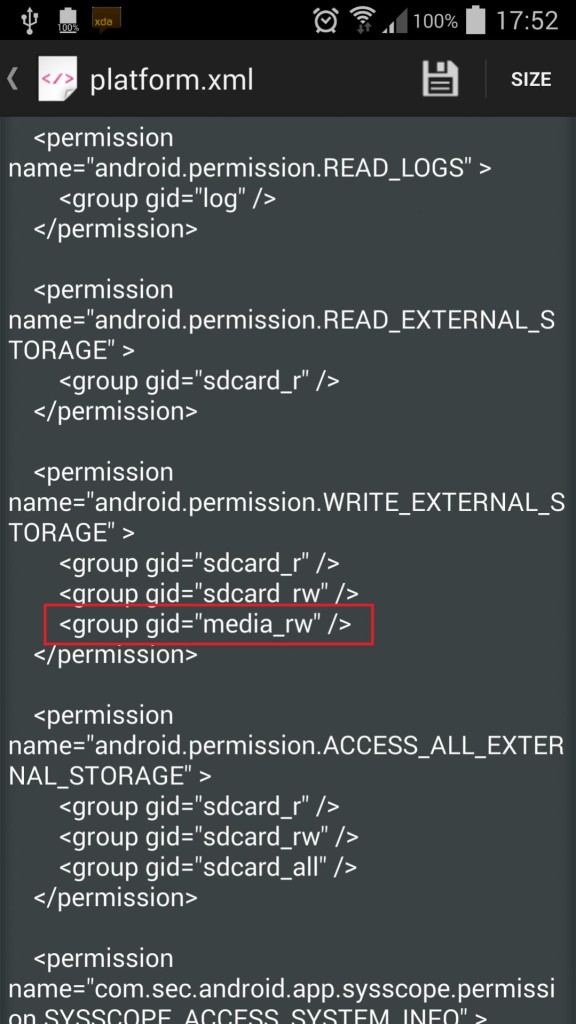 how to check app permissions android 4.4.2