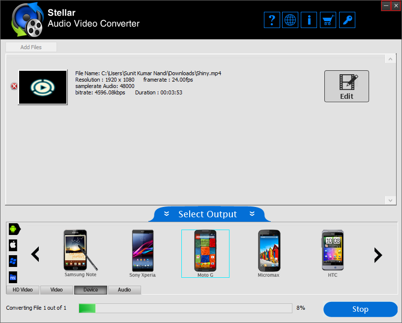 stellar audio video converter v2.0