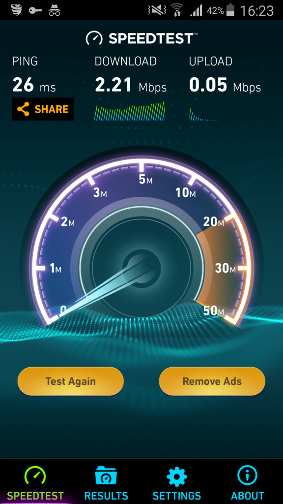 does vyprvpn have a speed test feature