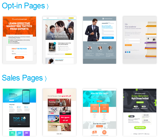 3. Landing Pages