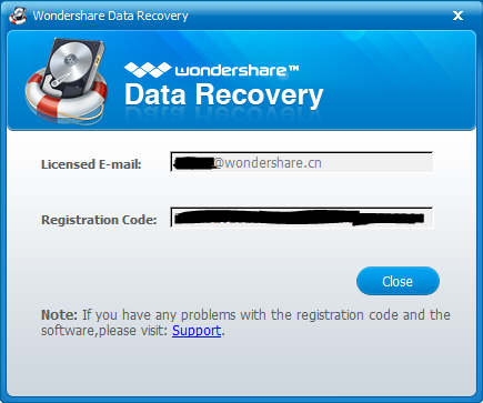 wondershare data recovery activation