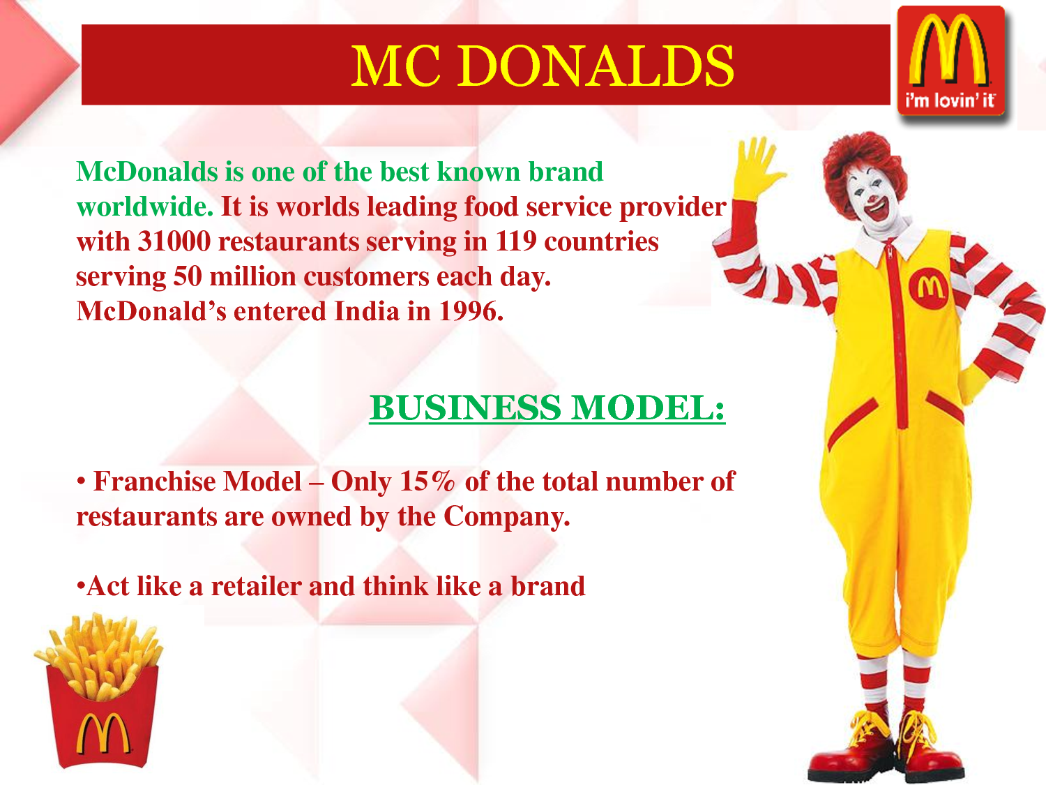 business plan of mcdo