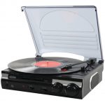 Jensen JTA-230 3 Speed Stereo Turntable with Built-in speakers