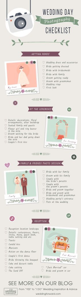 27 Must-Take Romantic Photos On Your Wedding Day Infographic | Techno FAQ