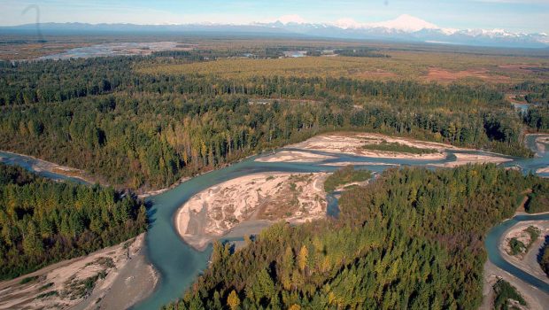 New solar-powered device has promising potential to clean up water-polluting dye from streams and lakes. (source: alaska.org)