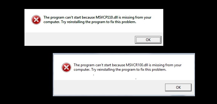 Ошибка dll msvcp110 dll error 0x7e