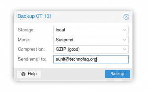 Set up offsite backup for a Proxmox VE server to HubiC cloud storage ...