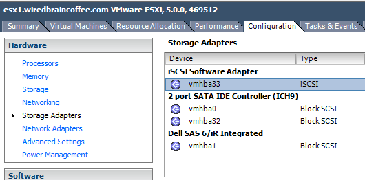 vmware esxi 5 management ports