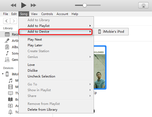 How to Transfer Music from Windows Music Player to iPhone/iPod/iPad - Step 3