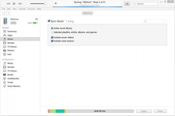sync-music-itunes-library