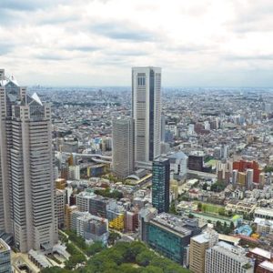 Japan Tokyo Skyscraper Building City Urban