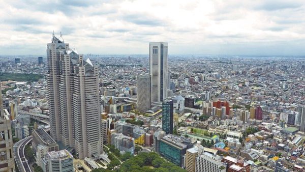 Japan Tokyo Skyscraper Building City Urban