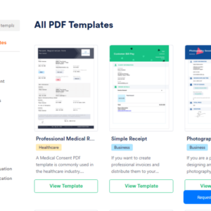 JotForm PDF Editor Templates
