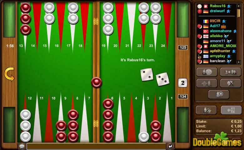 Online Backgammon