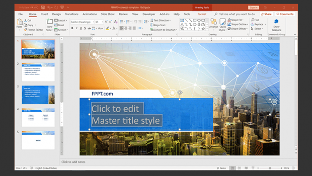 FPPT Free High Quality Pre Made Slide Templates For Presentations 