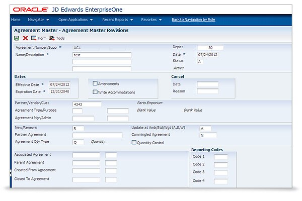 jd edwards enterprise system