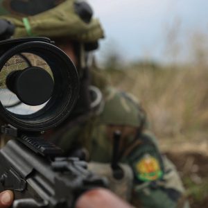 Romanian Soldier, Night Vision, Scope, Rifle, Soldier