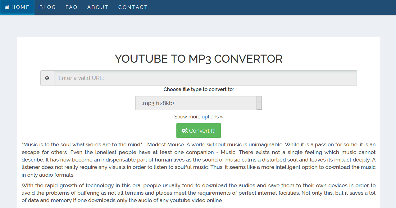 Reasons to use YouTube to MP3 Converter Techno FAQ