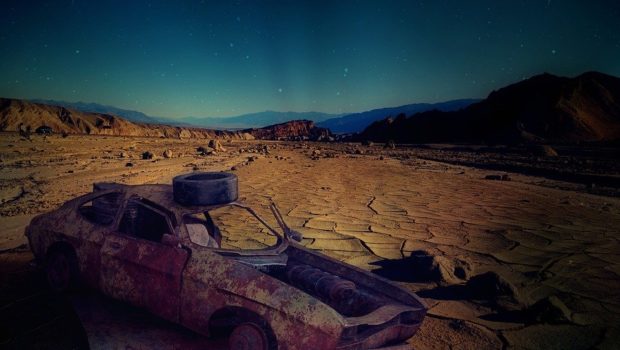 Desert, Car Wreck, Usa, Arizona, Auto, Wreck, Rusted