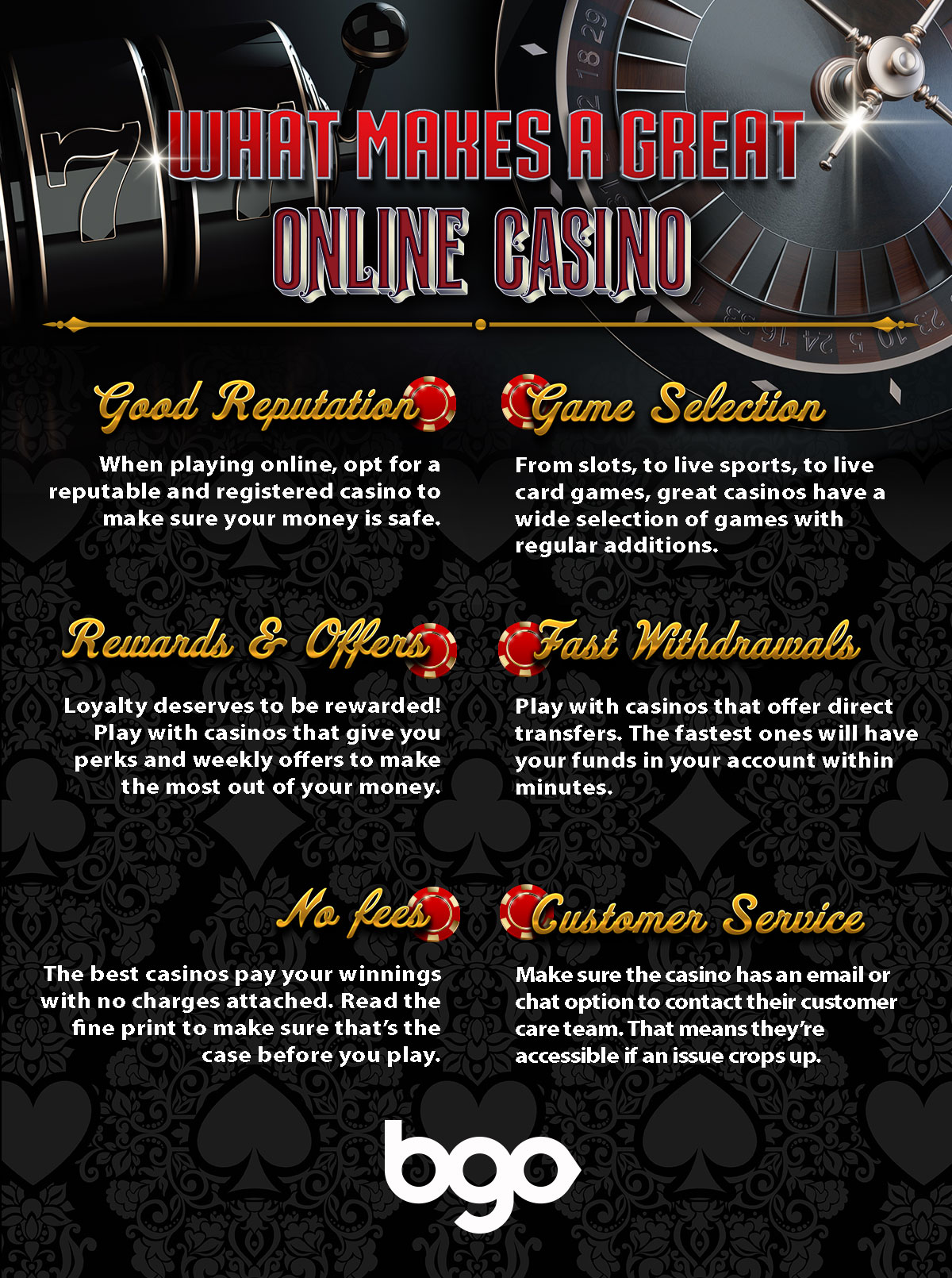 7 Things that Make a Great Online Casino