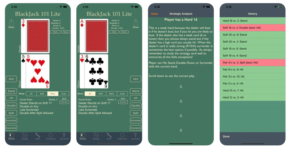 best app for learning blackjack