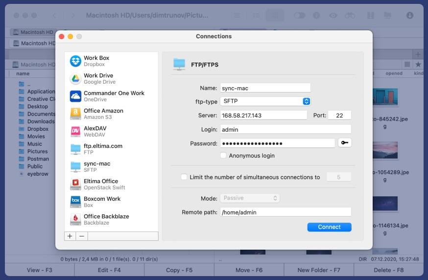 how do i use ftp commander