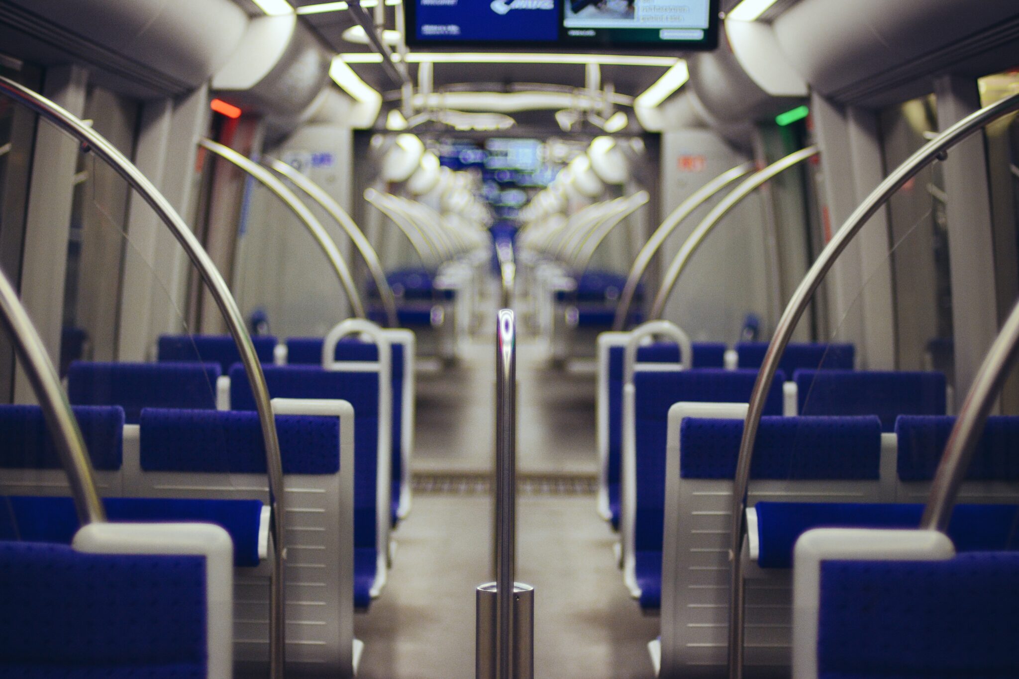 Место синий. Aisle Train. Empty Train.