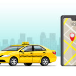How does modern technology works with taxi services online?