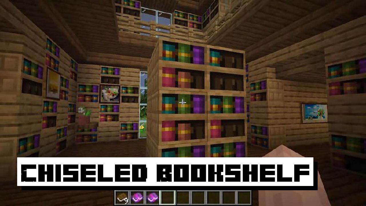 Minecraft: 1.20 CHISELED BOOKSHELF BUILD HACKS! in 2023