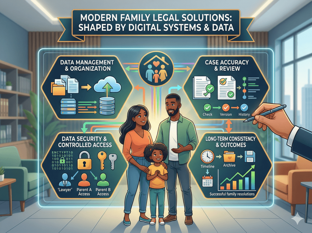 How Digital Systems and Data Management Shape Outcomes in Complex Family Related Situations