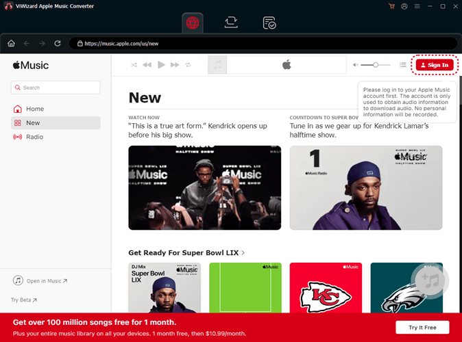 sign in apple music account