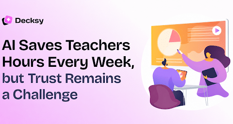 A new Decksy survey of 1,036 U.S. teachers found that 37% of educators who use AI save at least 3 hours a week.